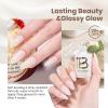imageBeetles Milky White Gel Nail Polish  15ml Jelly Nude Gel Polish Base Color Nail Concealer Sheer Translucent Effect Soak Off UV LED French Nail Art Salon DIY Summer Manicure Gift for WomenA  Sheer White  Vanilla Scoop