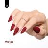 imageBeetles Milky White Gel Nail Polish  15ml Jelly Nude Gel Polish Base Color Nail Concealer Sheer Translucent Effect Soak Off UV LED French Nail Art Salon DIY Summer Manicure Gift for WomenC  Creme Red  Antique Ruby