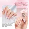 imageBeetles Milky White Gel Nail Polish  15ml Jelly Nude Gel Polish Base Color Nail Concealer Sheer Translucent Effect Soak Off UV LED French Nail Art Salon DIY Summer Manicure Gift for WomenB  Sheer Pink  Bare Petal