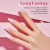 imageBeetles Milky White Gel Nail Polish  15ml Jelly Nude Gel Polish Base Color Nail Concealer Sheer Translucent Effect Soak Off UV LED French Nail Art Salon DIY Summer Manicure Gift for WomenMilky White 2 Pcs