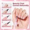 imageBeetles Milky White Gel Nail Polish  15ml Jelly Nude Gel Polish Base Color Nail Concealer Sheer Translucent Effect Soak Off UV LED French Nail Art Salon DIY Summer Manicure Gift for WomenB  Sheer Pink  Soft Glow Fragments