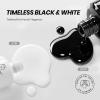 imageBeetles Milky White Gel Nail Polish  15ml Jelly Nude Gel Polish Base Color Nail Concealer Sheer Translucent Effect Soak Off UV LED French Nail Art Salon DIY Summer Manicure Gift for WomenBlack  White 2 Pcs