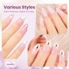 imageBeetles Milky White Gel Nail Polish  15ml Jelly Nude Gel Polish Base Color Nail Concealer Sheer Translucent Effect Soak Off UV LED French Nail Art Salon DIY Summer Manicure Gift for WomenJ  Sheer Purple  Lilac Ripple