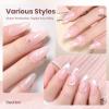 imageBeetles Milky White Gel Nail Polish  15ml Jelly Nude Gel Polish Base Color Nail Concealer Sheer Translucent Effect Soak Off UV LED French Nail Art Salon DIY Summer Manicure Gift for WomenB  Sheer Pink  Cloud Wisp Nude