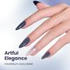 imageBeetles Milky White Gel Nail Polish  15ml Jelly Nude Gel Polish Base Color Nail Concealer Sheer Translucent Effect Soak Off UV LED French Nail Art Salon DIY Summer Manicure Gift for WomenN  Creme Grey  Crown Blue