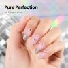 imageBeetles Milky White Gel Nail Polish  15ml Jelly Nude Gel Polish Base Color Nail Concealer Sheer Translucent Effect Soak Off UV LED French Nail Art Salon DIY Summer Manicure Gift for WomenF  Pearl Silver  Silver Moonlight