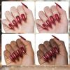 imageBeetles Milky White Gel Nail Polish  15ml Jelly Nude Gel Polish Base Color Nail Concealer Sheer Translucent Effect Soak Off UV LED French Nail Art Salon DIY Summer Manicure Gift for WomenC  Flakie Red  Red Reign