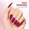 imageBeetles Milky White Gel Nail Polish  15ml Jelly Nude Gel Polish Base Color Nail Concealer Sheer Translucent Effect Soak Off UV LED French Nail Art Salon DIY Summer Manicure Gift for WomenC  Creme Red  Burgundy Red