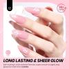 imageBeetles Milky White Gel Nail Polish  15ml Jelly Nude Gel Polish Base Color Nail Concealer Sheer Translucent Effect Soak Off UV LED French Nail Art Salon DIY Summer Manicure Gift for WomenSweet Dream