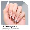 imageBeetles Milky White Gel Nail Polish  15ml Jelly Nude Gel Polish Base Color Nail Concealer Sheer Translucent Effect Soak Off UV LED French Nail Art Salon DIY Summer Manicure Gift for WomenFrench White