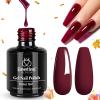 imageBeetles Milky White Gel Nail Polish  15ml Jelly Nude Gel Polish Base Color Nail Concealer Sheer Translucent Effect Soak Off UV LED French Nail Art Salon DIY Summer Manicure Gift for WomenC  Creme Red  Oxblood Red