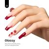 imageBeetles Milky White Gel Nail Polish  15ml Jelly Nude Gel Polish Base Color Nail Concealer Sheer Translucent Effect Soak Off UV LED French Nail Art Salon DIY Summer Manicure Gift for WomenC  Creme Red  Oxblood Red