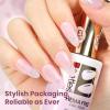 imageBeetles Milky White Gel Nail Polish  15ml Jelly Nude Gel Polish Base Color Nail Concealer Sheer Translucent Effect Soak Off UV LED French Nail Art Salon DIY Summer Manicure Gift for WomenJ  Sheer Purple  Lilac Ripple