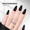 imageBeetles Milky White Gel Nail Polish  15ml Jelly Nude Gel Polish Base Color Nail Concealer Sheer Translucent Effect Soak Off UV LED French Nail Art Salon DIY Summer Manicure Gift for WomenD  Creme Blue  Void Black