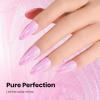 imageBeetles Milky White Gel Nail Polish  15ml Jelly Nude Gel Polish Base Color Nail Concealer Sheer Translucent Effect Soak Off UV LED French Nail Art Salon DIY Summer Manicure Gift for WomenJ  Pearl Purple  Nebula Pink Glow