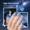 imageBeetles Milky White Gel Nail Polish  15ml Jelly Nude Gel Polish Base Color Nail Concealer Sheer Translucent Effect Soak Off UV LED French Nail Art Salon DIY Summer Manicure Gift for WomenD  Pearl Blue  summer nights dream