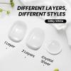 imageBeetles Milky White Gel Nail Polish  15ml Jelly Nude Gel Polish Base Color Nail Concealer Sheer Translucent Effect Soak Off UV LED French Nail Art Salon DIY Summer Manicure Gift for Women0Milky White