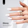imageBeetles Milky White Gel Nail Polish  15ml Jelly Nude Gel Polish Base Color Nail Concealer Sheer Translucent Effect Soak Off UV LED French Nail Art Salon DIY Summer Manicure Gift for WomenWhite 2 Pcs