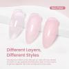 imageBeetles Milky White Gel Nail Polish  15ml Jelly Nude Gel Polish Base Color Nail Concealer Sheer Translucent Effect Soak Off UV LED French Nail Art Salon DIY Summer Manicure Gift for WomenB  Sheer Pink  Bare Petal