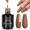 imageBeetles Milky White Gel Nail Polish  15ml Jelly Nude Gel Polish Base Color Nail Concealer Sheer Translucent Effect Soak Off UV LED French Nail Art Salon DIY Summer Manicure Gift for WomenI  Creme Brown  Beyonce Caramel