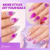 imageBeetles Milky White Gel Nail Polish  15ml Jelly Nude Gel Polish Base Color Nail Concealer Sheer Translucent Effect Soak Off UV LED French Nail Art Salon DIY Summer Manicure Gift for WomenViolet Night Dream