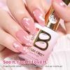 imageBeetles Milky White Gel Nail Polish  15ml Jelly Nude Gel Polish Base Color Nail Concealer Sheer Translucent Effect Soak Off UV LED French Nail Art Salon DIY Summer Manicure Gift for WomenB  Sheer Pink  Dawn Petals