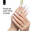 imageBeetles Milky White Gel Nail Polish  15ml Jelly Nude Gel Polish Base Color Nail Concealer Sheer Translucent Effect Soak Off UV LED French Nail Art Salon DIY Summer Manicure Gift for WomenNacre Shell