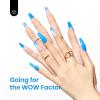 imageBeetles Milky White Gel Nail Polish  15ml Jelly Nude Gel Polish Base Color Nail Concealer Sheer Translucent Effect Soak Off UV LED French Nail Art Salon DIY Summer Manicure Gift for WomenD  Creme Blue  Aquarius Blue