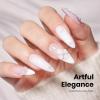 imageBeetles Milky White Gel Nail Polish  15ml Jelly Nude Gel Polish Base Color Nail Concealer Sheer Translucent Effect Soak Off UV LED French Nail Art Salon DIY Summer Manicure Gift for WomenA  Creme White  Frosted White