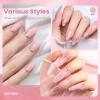 imageBeetles Milky White Gel Nail Polish  15ml Jelly Nude Gel Polish Base Color Nail Concealer Sheer Translucent Effect Soak Off UV LED French Nail Art Salon DIY Summer Manicure Gift for WomenB  Sheer Pink  Bare Petal