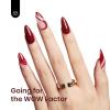 imageBeetles Milky White Gel Nail Polish  15ml Jelly Nude Gel Polish Base Color Nail Concealer Sheer Translucent Effect Soak Off UV LED French Nail Art Salon DIY Summer Manicure Gift for WomenC  Creme Red  Antique Ruby