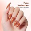 imageBeetles Milky White Gel Nail Polish  15ml Jelly Nude Gel Polish Base Color Nail Concealer Sheer Translucent Effect Soak Off UV LED French Nail Art Salon DIY Summer Manicure Gift for WomenI  Creme Brown  Burnt Orange