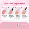 imageBeetles Milky White Gel Nail Polish  15ml Jelly Nude Gel Polish Base Color Nail Concealer Sheer Translucent Effect Soak Off UV LED French Nail Art Salon DIY Summer Manicure Gift for WomenBarely Pink