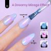 imageBeetles Milky White Gel Nail Polish  15ml Jelly Nude Gel Polish Base Color Nail Concealer Sheer Translucent Effect Soak Off UV LED French Nail Art Salon DIY Summer Manicure Gift for WomenLuminous Mirage