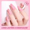imageBeetles Milky White Gel Nail Polish  15ml Jelly Nude Gel Polish Base Color Nail Concealer Sheer Translucent Effect Soak Off UV LED French Nail Art Salon DIY Summer Manicure Gift for WomenB  Sheer Pink  Blush Cappuccino