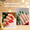 imageBeetles Milky White Gel Nail Polish  15ml Jelly Nude Gel Polish Base Color Nail Concealer Sheer Translucent Effect Soak Off UV LED French Nail Art Salon DIY Summer Manicure Gift for WomenQ  Creme Red  Green  Prelude of Celebration