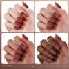 imageBeetles Milky White Gel Nail Polish  15ml Jelly Nude Gel Polish Base Color Nail Concealer Sheer Translucent Effect Soak Off UV LED French Nail Art Salon DIY Summer Manicure Gift for WomenI  Creme Brown  Brown