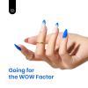 imageBeetles Milky White Gel Nail Polish  15ml Jelly Nude Gel Polish Base Color Nail Concealer Sheer Translucent Effect Soak Off UV LED French Nail Art Salon DIY Summer Manicure Gift for WomenD  Creme Blue  Electric Punk
