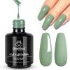 imageBeetles Milky White Gel Nail Polish  15ml Jelly Nude Gel Polish Base Color Nail Concealer Sheer Translucent Effect Soak Off UV LED French Nail Art Salon DIY Summer Manicure Gift for WomenH  Creme Green  Eucalyptus