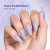 imageBeetles Milky White Gel Nail Polish  15ml Jelly Nude Gel Polish Base Color Nail Concealer Sheer Translucent Effect Soak Off UV LED French Nail Art Salon DIY Summer Manicure Gift for WomenJ  Pearl Purple  Lavender Nebula