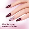 imageBeetles Milky White Gel Nail Polish  15ml Jelly Nude Gel Polish Base Color Nail Concealer Sheer Translucent Effect Soak Off UV LED French Nail Art Salon DIY Summer Manicure Gift for WomenC  Shimmery Red  Cherry Mocha
