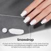 imageBeetles Milky White Gel Nail Polish  15ml Jelly Nude Gel Polish Base Color Nail Concealer Sheer Translucent Effect Soak Off UV LED French Nail Art Salon DIY Summer Manicure Gift for WomenSnowdrop White Gel Polish