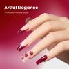 imageBeetles Milky White Gel Nail Polish  15ml Jelly Nude Gel Polish Base Color Nail Concealer Sheer Translucent Effect Soak Off UV LED French Nail Art Salon DIY Summer Manicure Gift for WomenC  Creme Red  Burgundy Bliss