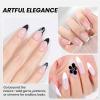 imageBeetles Milky White Gel Nail Polish  15ml Jelly Nude Gel Polish Base Color Nail Concealer Sheer Translucent Effect Soak Off UV LED French Nail Art Salon DIY Summer Manicure Gift for WomenBlack  White 2 Pcs
