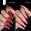 imageBeetles Milky White Gel Nail Polish  15ml Jelly Nude Gel Polish Base Color Nail Concealer Sheer Translucent Effect Soak Off UV LED French Nail Art Salon DIY Summer Manicure Gift for WomenC  Flakie Red  Ruby Crown