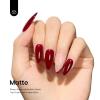 imageBeetles Milky White Gel Nail Polish  15ml Jelly Nude Gel Polish Base Color Nail Concealer Sheer Translucent Effect Soak Off UV LED French Nail Art Salon DIY Summer Manicure Gift for WomenC  Creme Red  Oxblood Red