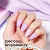 imageBeetles Milky White Gel Nail Polish  15ml Jelly Nude Gel Polish Base Color Nail Concealer Sheer Translucent Effect Soak Off UV LED French Nail Art Salon DIY Summer Manicure Gift for WomenJ  Creme Purple  Milky Taro