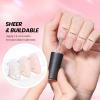 imageBeetles Milky White Gel Nail Polish  15ml Jelly Nude Gel Polish Base Color Nail Concealer Sheer Translucent Effect Soak Off UV LED French Nail Art Salon DIY Summer Manicure Gift for WomenQ  Creme White Pink  Pure Intent
