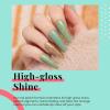 imageBeetles Milky White Gel Nail Polish  15ml Jelly Nude Gel Polish Base Color Nail Concealer Sheer Translucent Effect Soak Off UV LED French Nail Art Salon DIY Summer Manicure Gift for WomenH  Creme Green  Eucalyptus