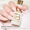 imageBeetles Milky White Gel Nail Polish  15ml Jelly Nude Gel Polish Base Color Nail Concealer Sheer Translucent Effect Soak Off UV LED French Nail Art Salon DIY Summer Manicure Gift for WomenA  Sheer White  Vanilla Scoop